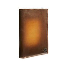 Load image into Gallery viewer, Honey Brown Tan Men&#39;s European Calfskin Leather Wallet - Bi-fold with Vintage Finish - Mezlan Wallets
