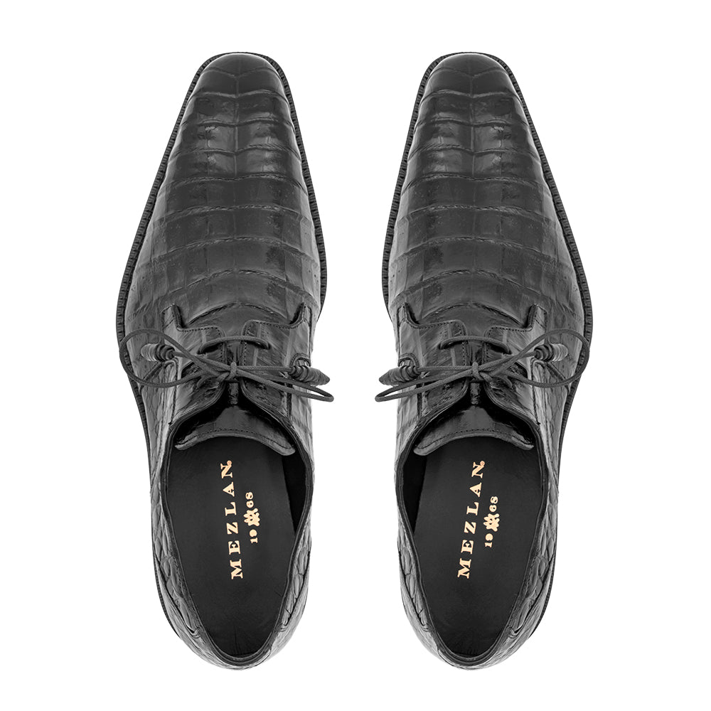 Mezlan Ugo Crocodile Lace Up: Luxurious Italian Leather Shoes