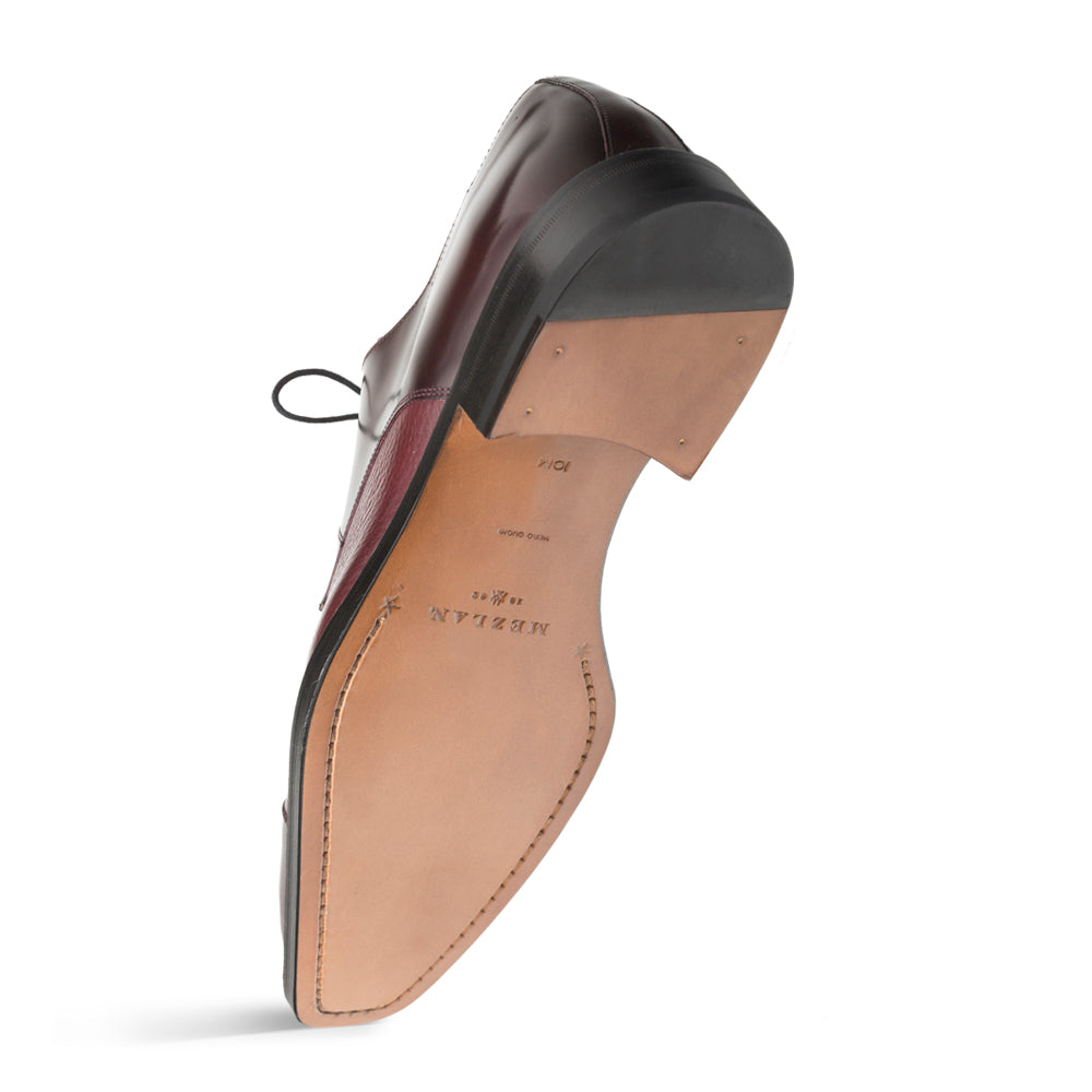 Mezlan Soka Navy Blue Deerskin & Calf Lace-Up main image 1