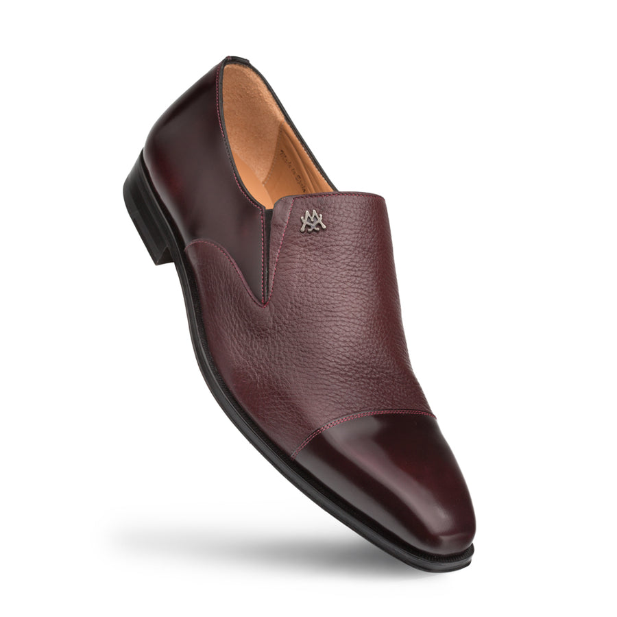 Mezlan Milani Slip on Italian Loafer Shoe - Burgundy main image 1