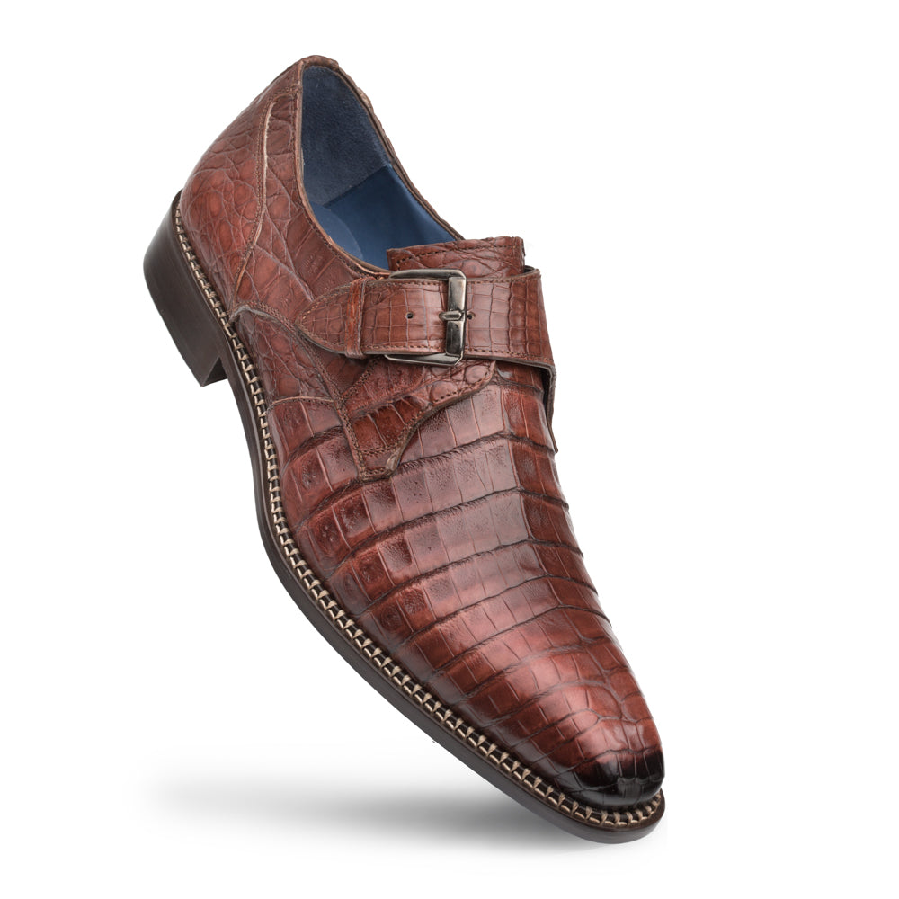 MAGNUS Crocodile Monk Strap