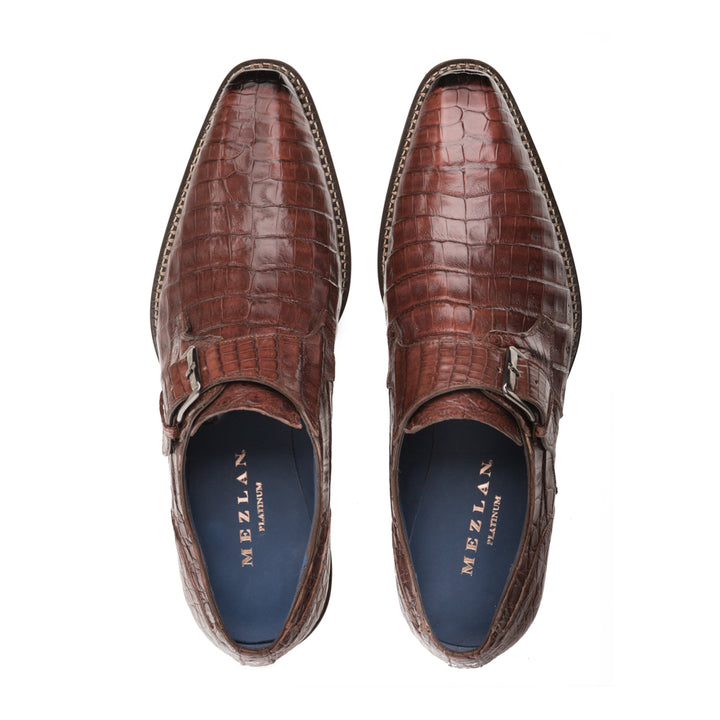 MAGNUS Crocodile Monk Strap