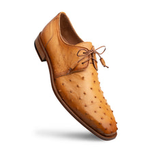 Load image into Gallery viewer, Plain Toe Derby Genuine Ostrich with Tassels
