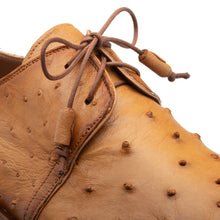 Load image into Gallery viewer, Plain Toe Derby Genuine Ostrich with Tassels
