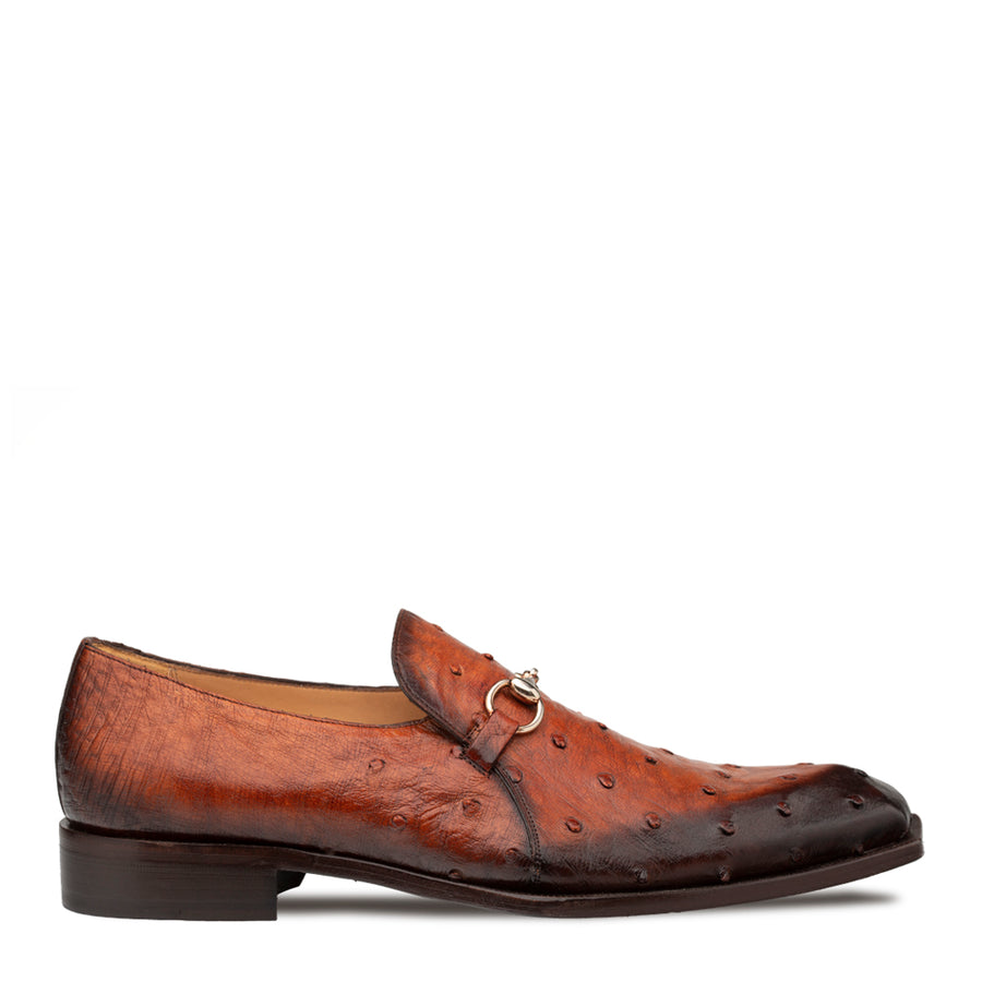 Enterprise Blue Calfskin Men’s Plain Toe Shoe By Mezlan Made In Spain Brand