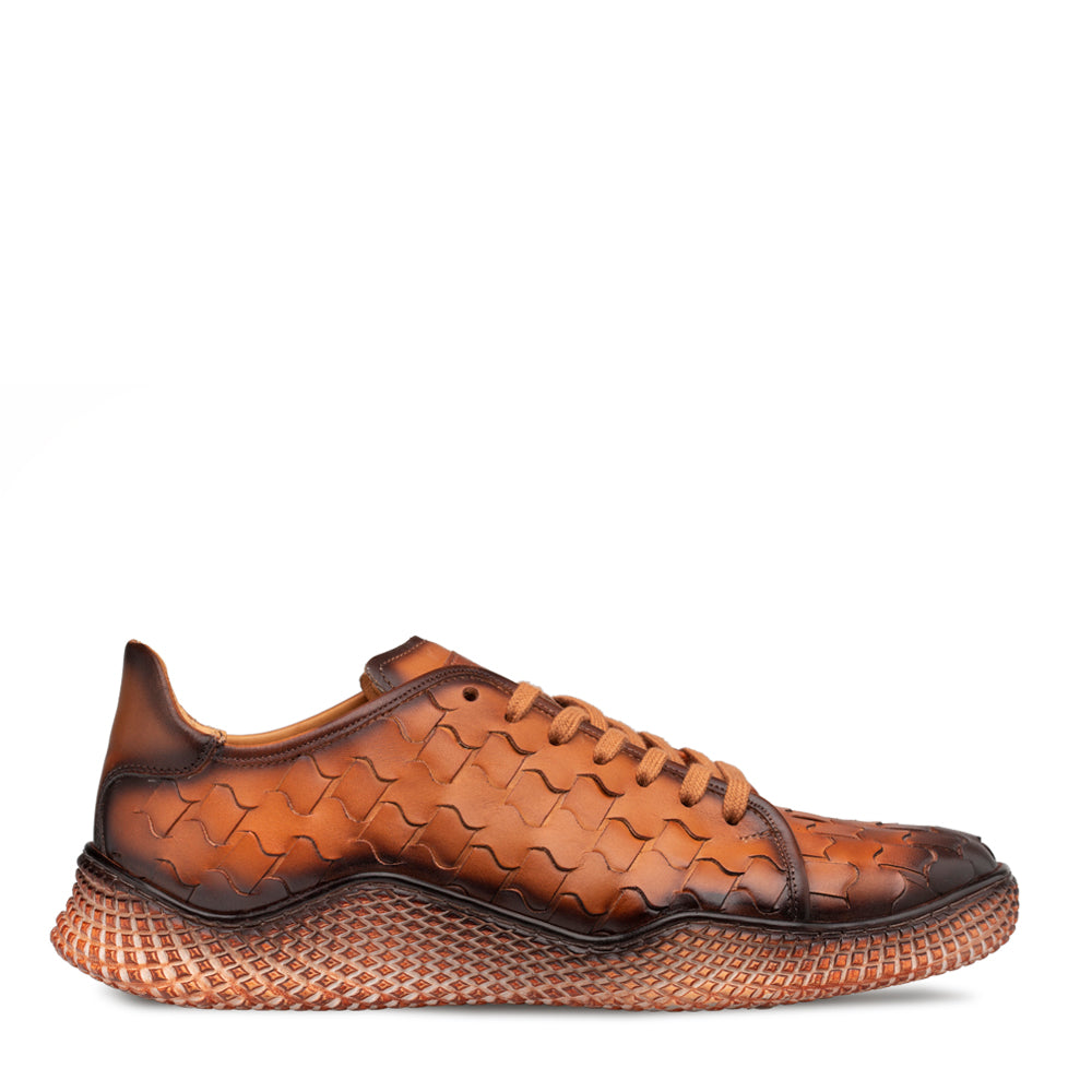 Woven Leather Sneaker – Mezlan