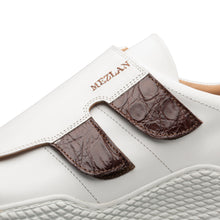 Load image into Gallery viewer, Double Tab Crocodile/Calf Sneaker
