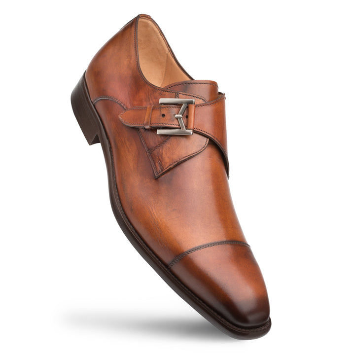 Calfskin Cap Toe Monk Strap