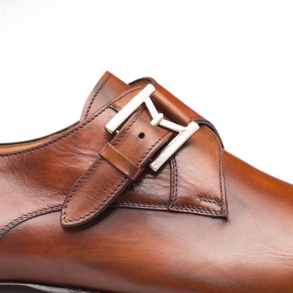 Calfskin Cap Toe Monk Strap