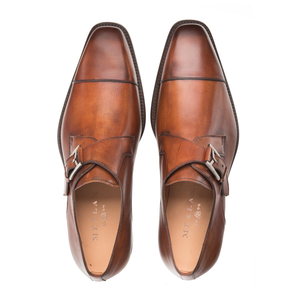 Calfskin Cap Toe Monk Strap