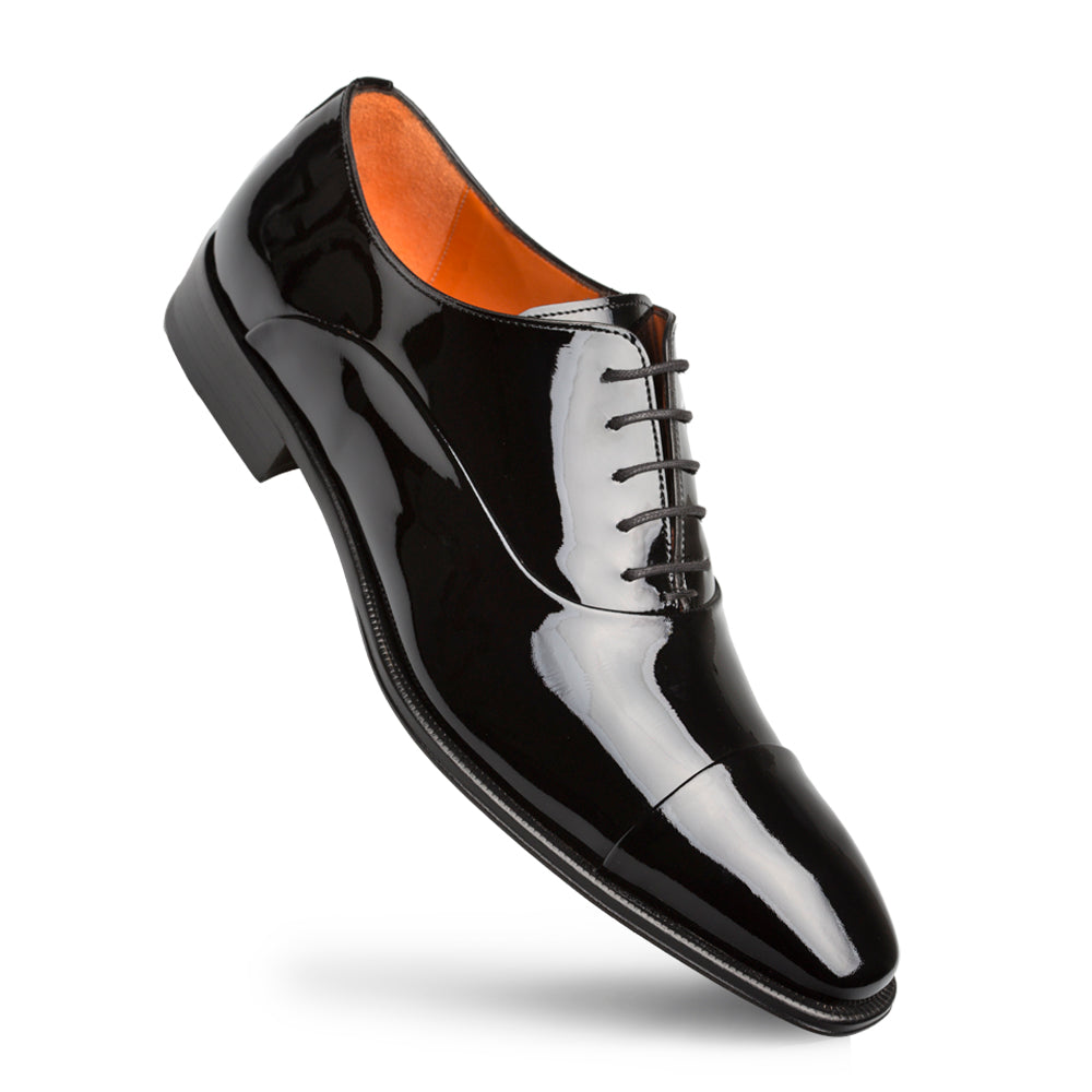 Mezlan E20264 Men's Shoes Black Patent Leather Cap-Toe Oxfords Black / 8 US Mezlan E20264 Men's Shoes Black Patent Leather Cap-Toe Oxfords Black / 8 US