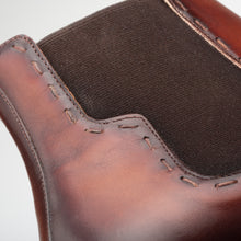 Load image into Gallery viewer, Cognac Rust Men&#39;s Patina Chelsea Boot - Handmade in Spain - Mezlan Boots
