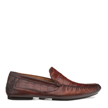 Load image into Gallery viewer, Crocodile/Leather Driving Moccasin

