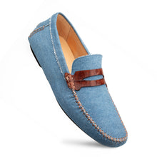 Load image into Gallery viewer, Denim/Crocodile Driver
