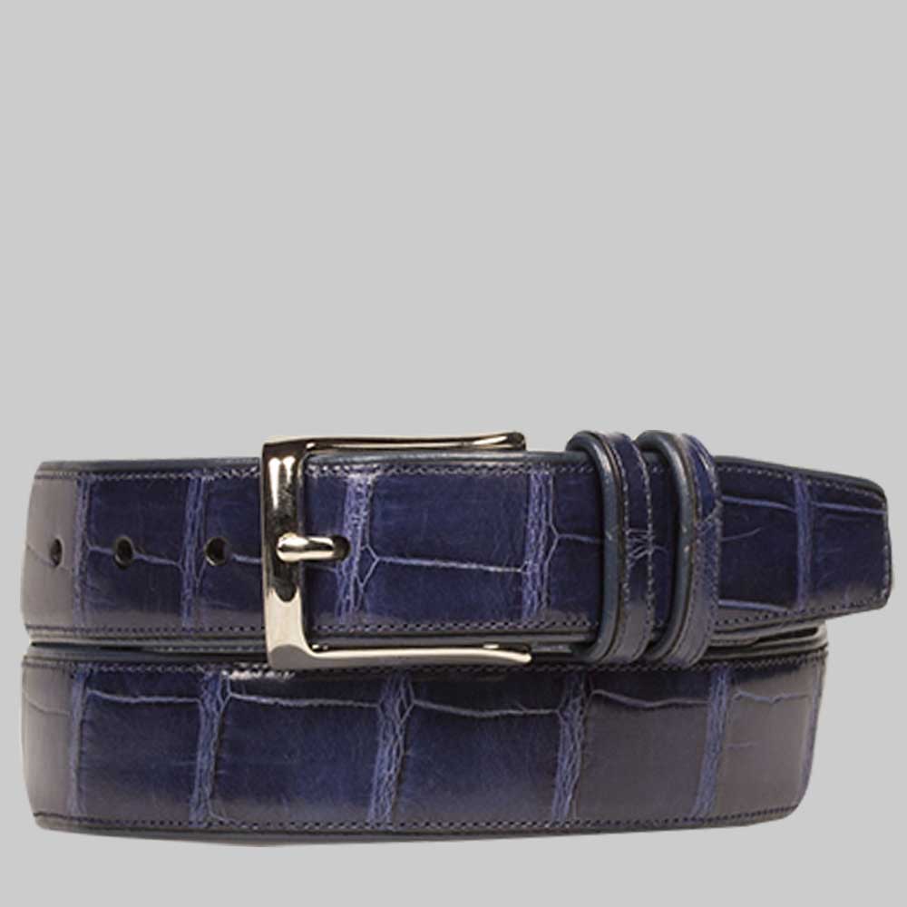 Authentic Gator Skin Belts, Men's Alligator Belt - Midnight