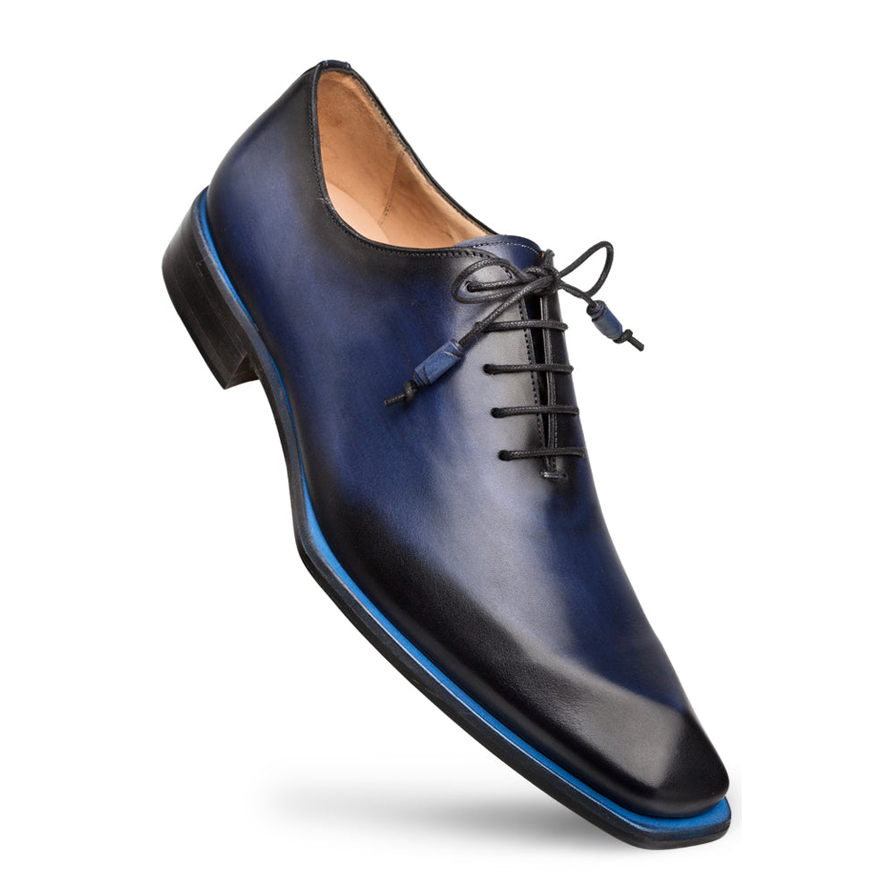 Mezlan Patina asymmetrical oxford s108 Shoes in Navy