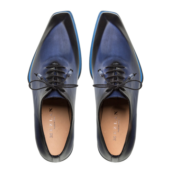 Mezlan Patina asymmetrical oxford s108 Shoes in Navy